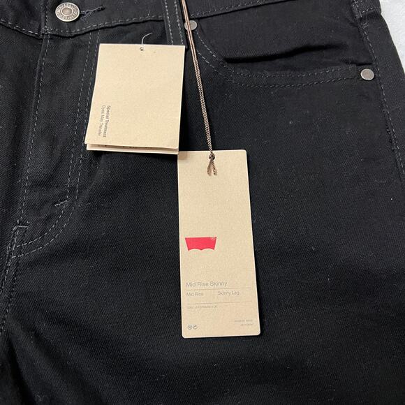 Levi's Plus Size Mid Rise Skinny Jeans Size 16 SHORT NEW Casual Minimalist - Picture 6 of 14